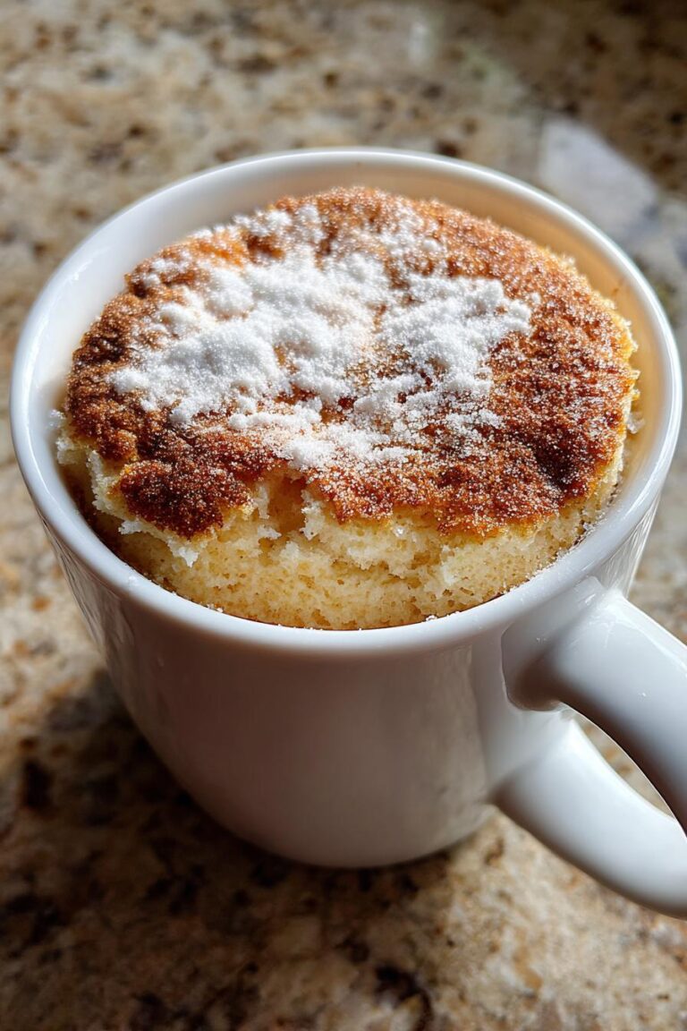 keto vanilla mug cake