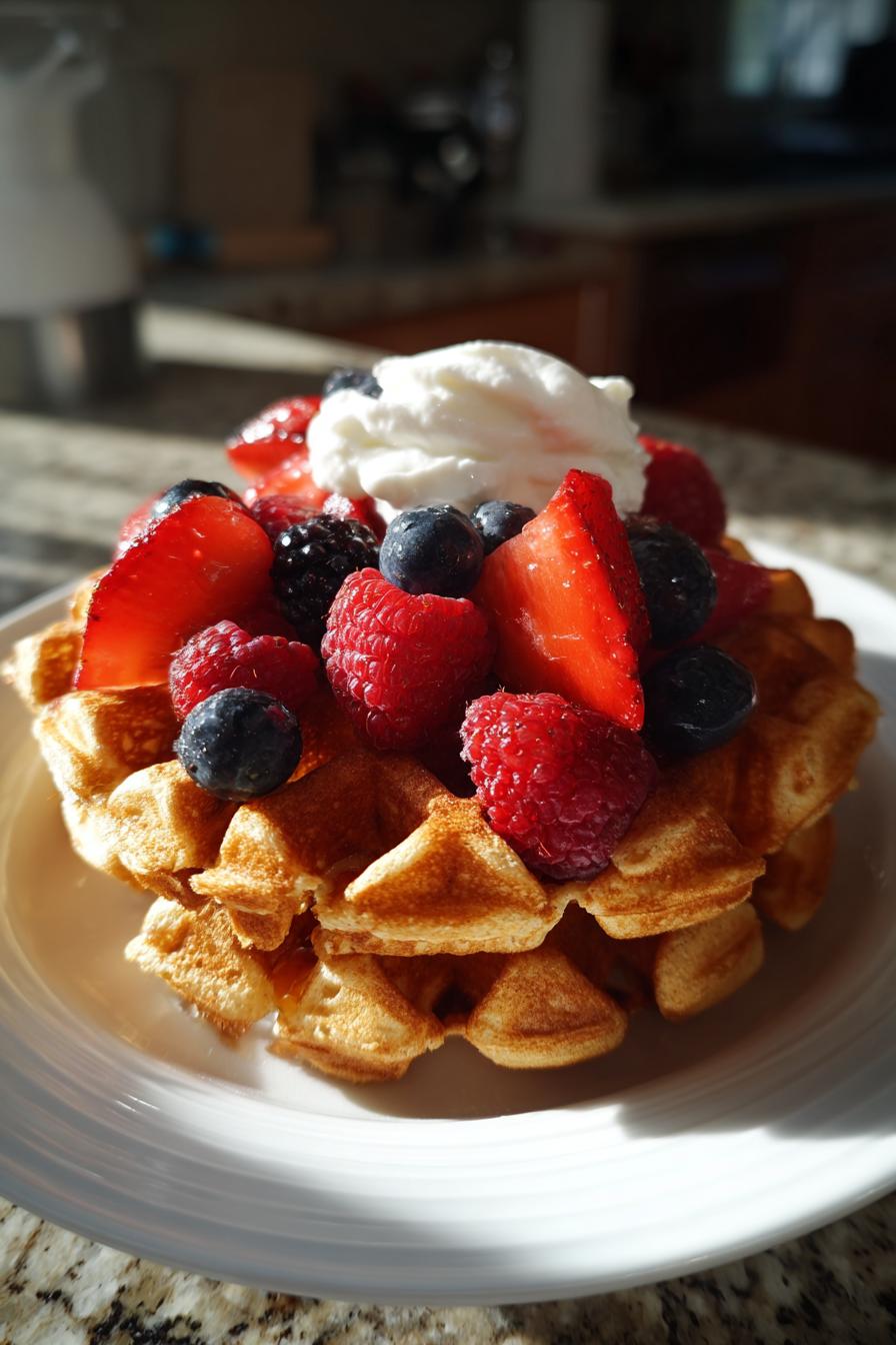 low carb almond flour waffles