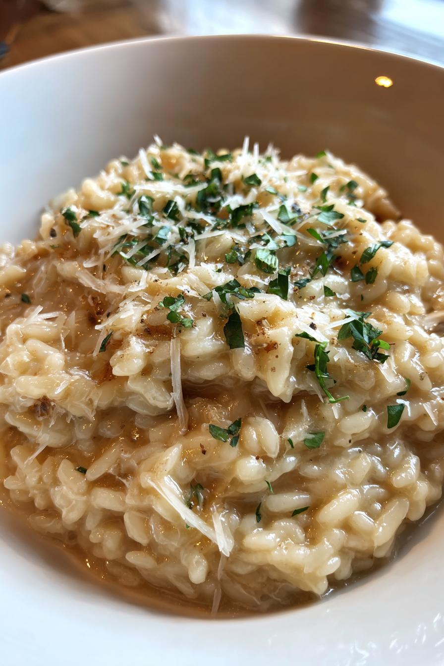 Aged Parmesan Risotto Recipe