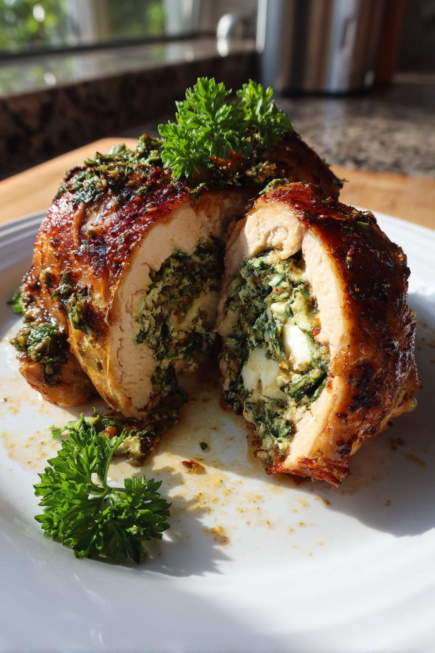 Air Fryer Stuffed Chicken Breast