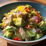 Avocado tuna salad