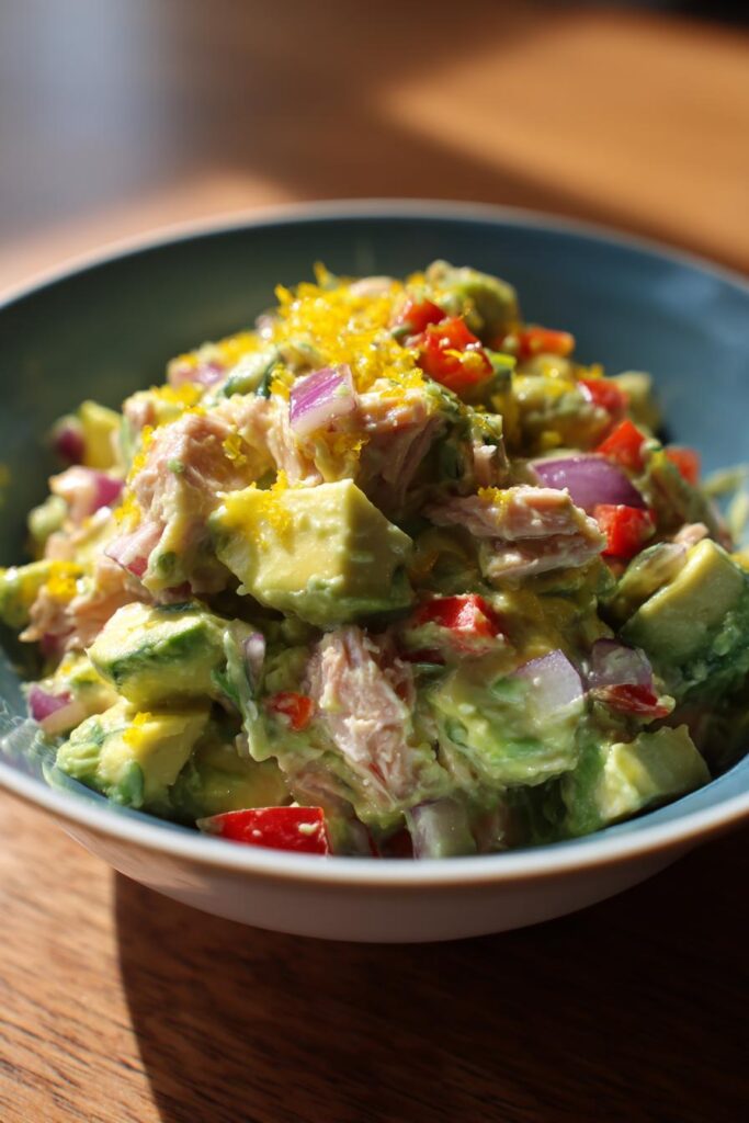 Avocado tuna salad