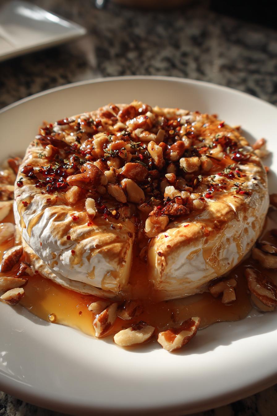 Baked Brie with Honey and Nuts