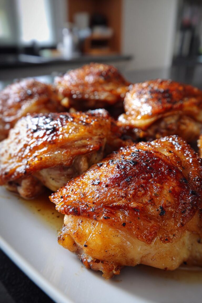 Baked Chicken Thighs Crispy