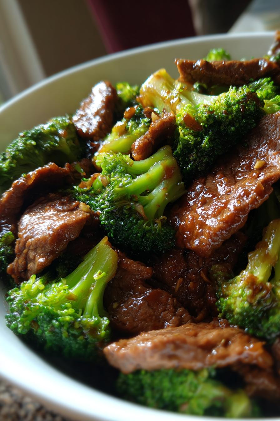 Beef and broccoli stir fry