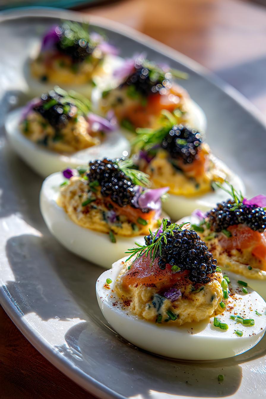 Caviar Stuffed Eggs