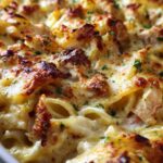 Chicken Alfredo Bake