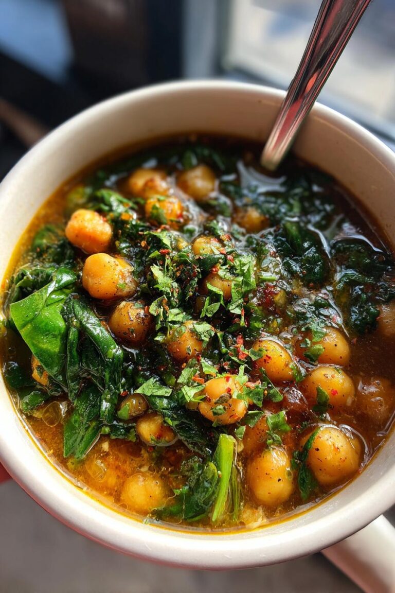 Chickpea Spinach Soup