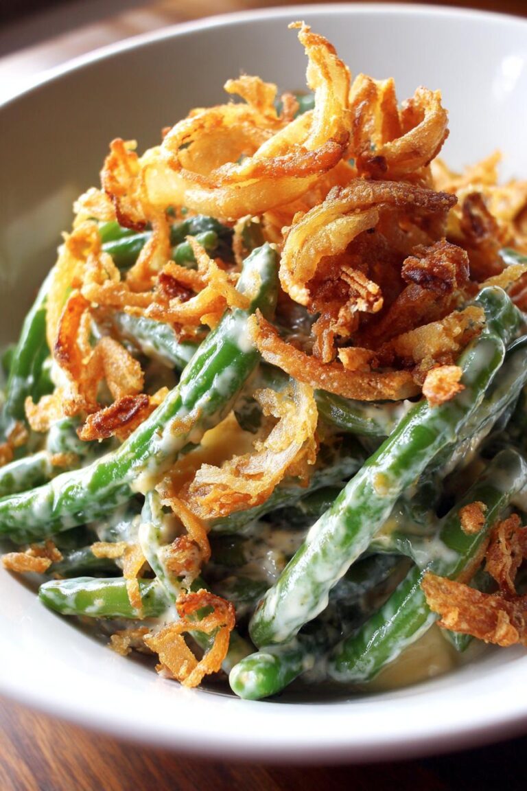 Christmas green bean casserole
