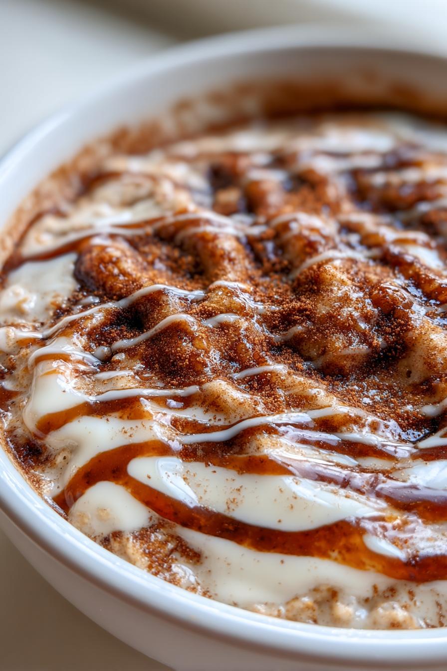 Cinnamon roll overnight oats