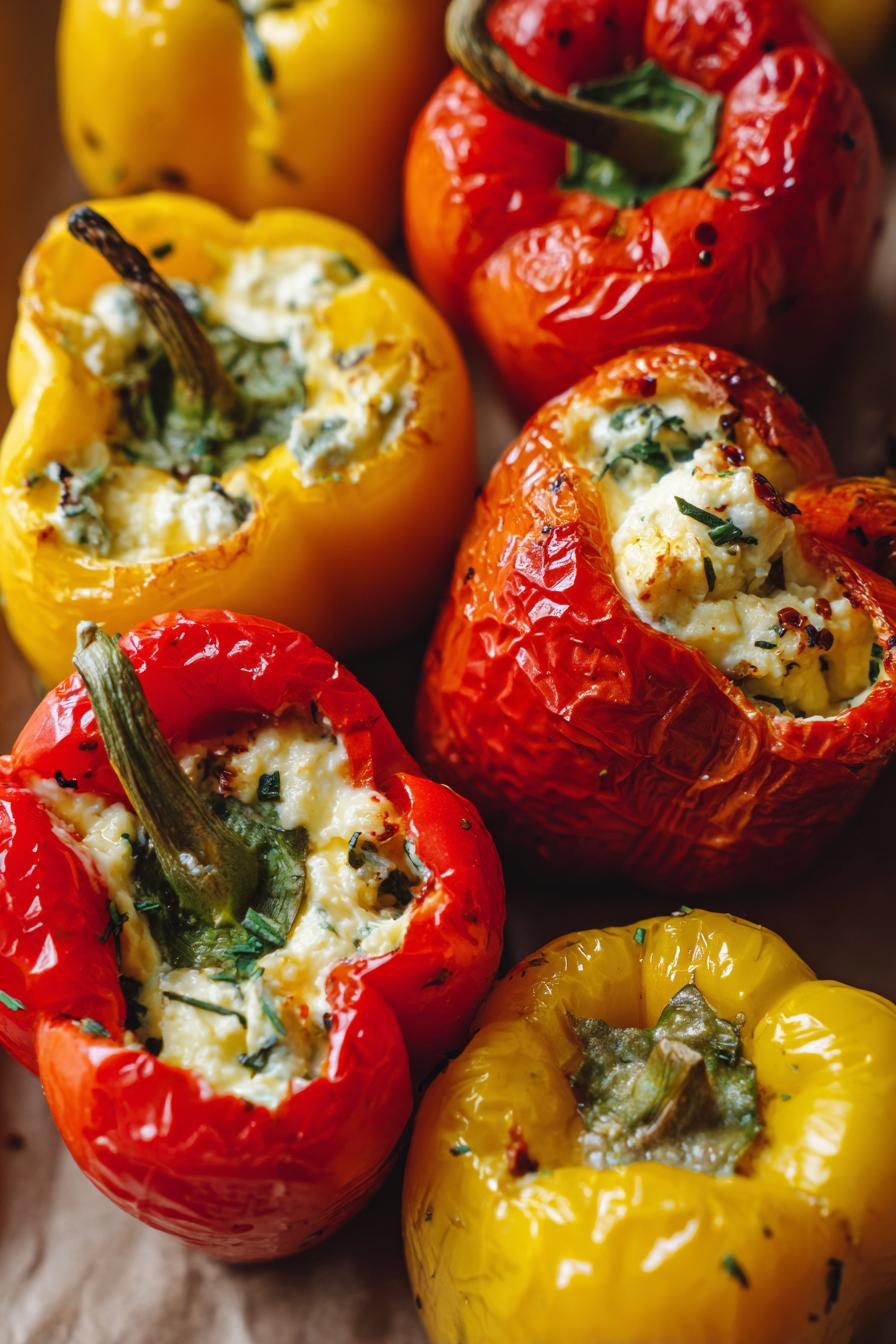 Cream cheese stuffed peppers