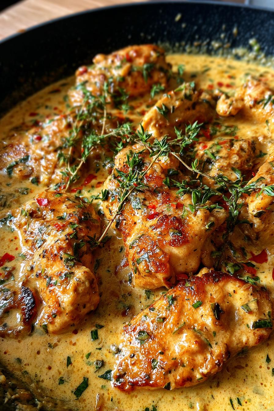 Creamy Dijon Chicken Skillet