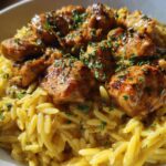 Creamy lemon chicken orzo