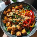 Crispy tofu bowls