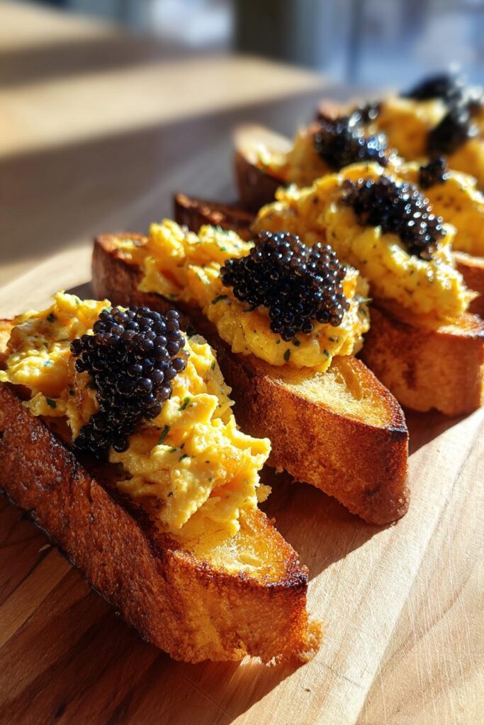 Toast Solider Egg Toast Soldiers with Caviar Luxurious Breakfast Bliss - dawiy.com