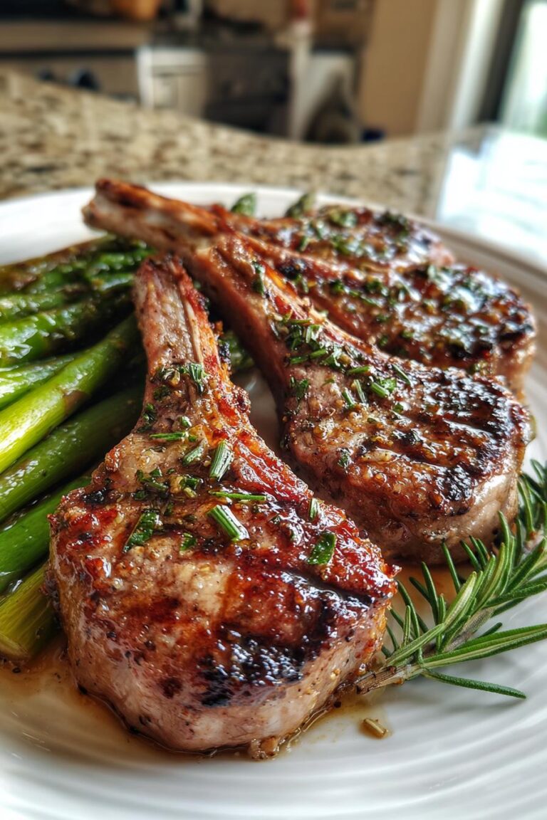 Garlic Rosemary Lamb Chops