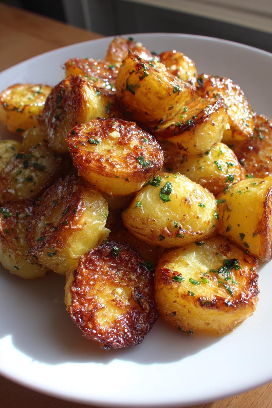 Garlic butter roasted potatoes