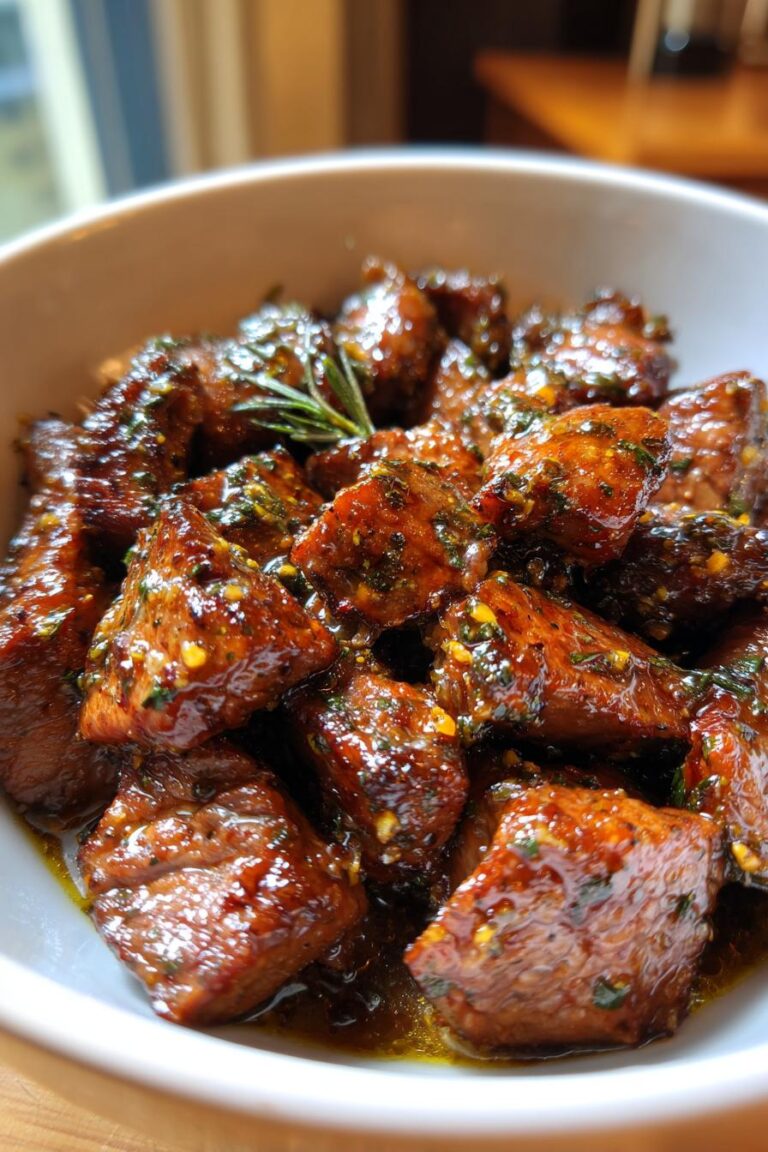 Garlic butter steak bites