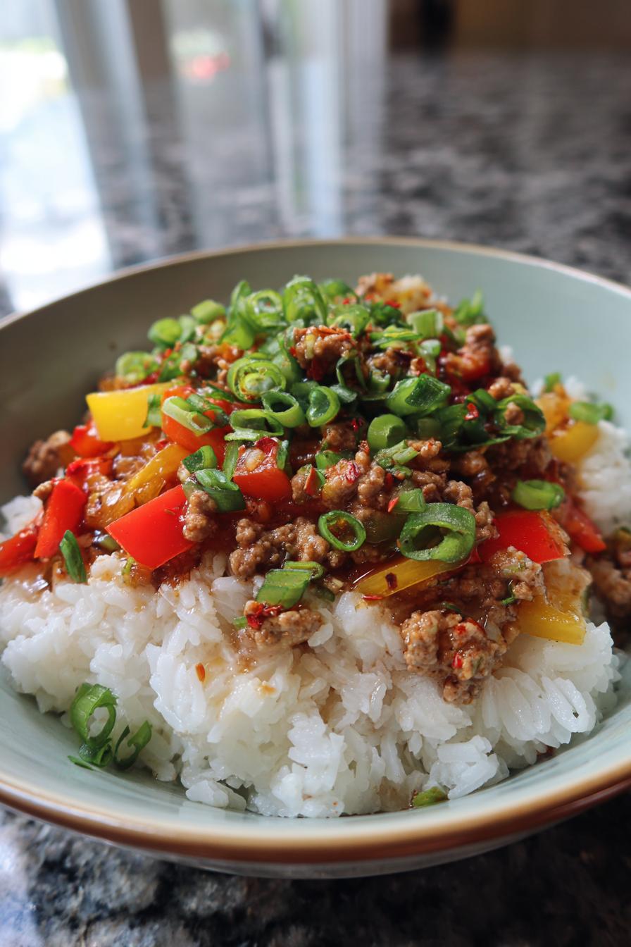 Ground Turkey Rice Bowls