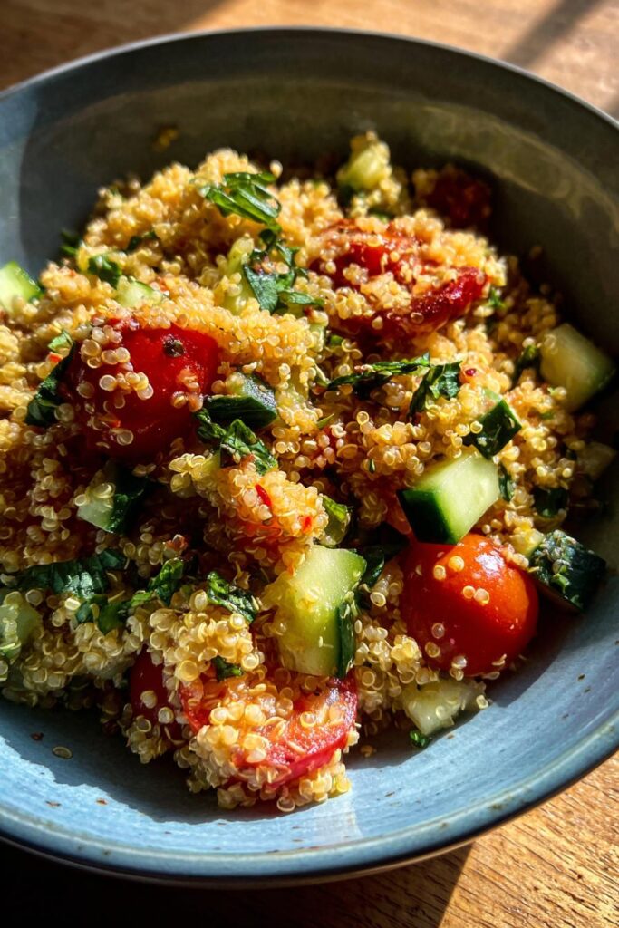 Healthy quinoa salad