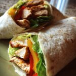 High-protein chicken wraps