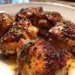 Honey garlic chicken thighs