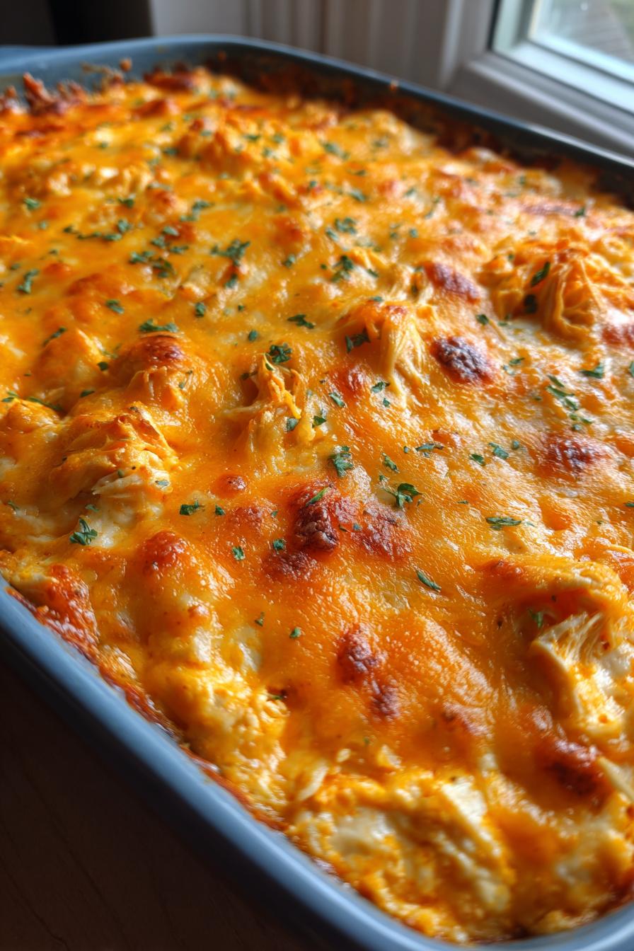 Keto Buffalo Chicken Dip Bake
