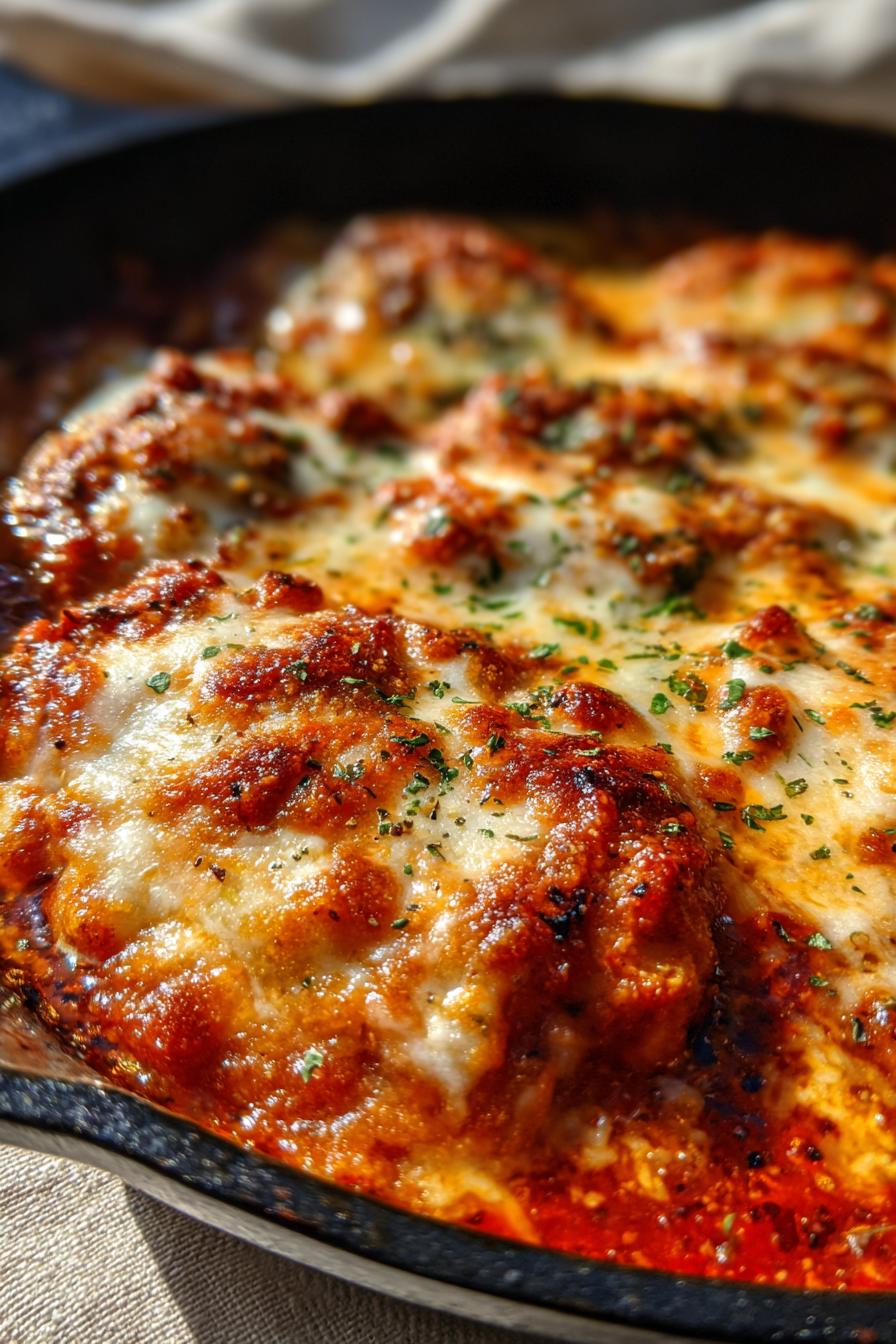 Keto Chicken Parmesan Skillet