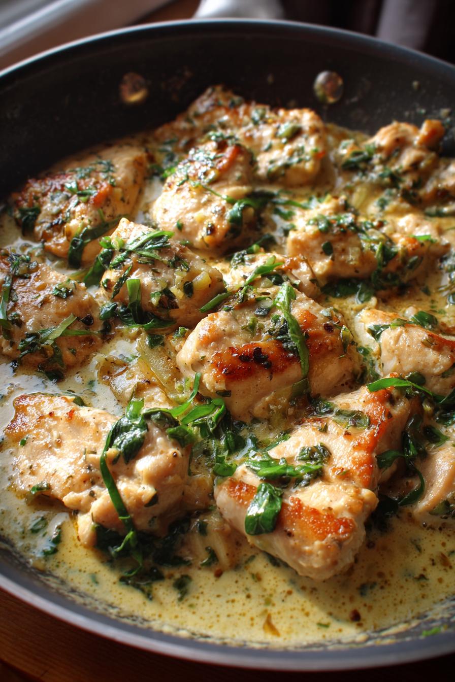 Keto Creamy Garlic Chicken