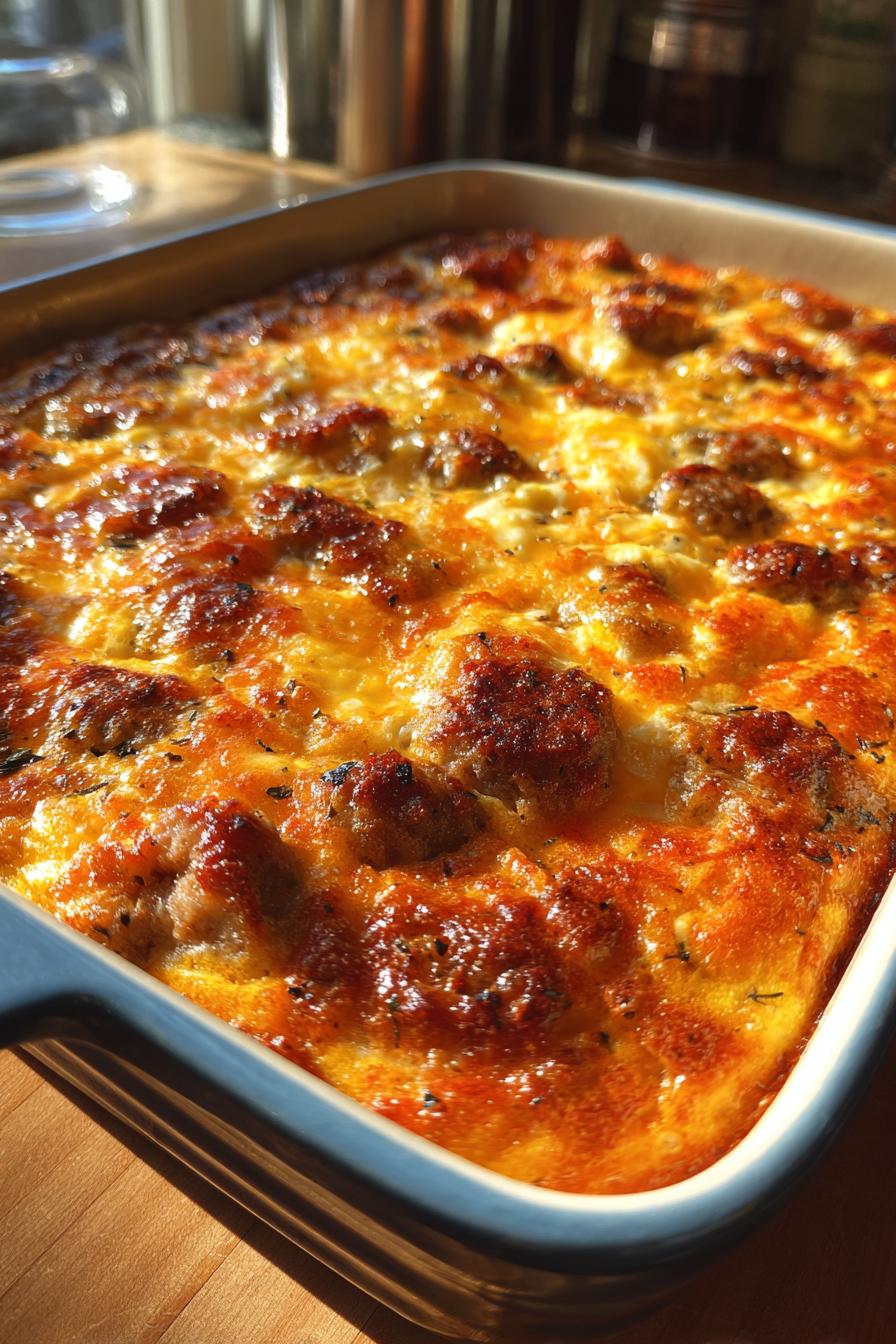 Keto Sausage Egg Bake