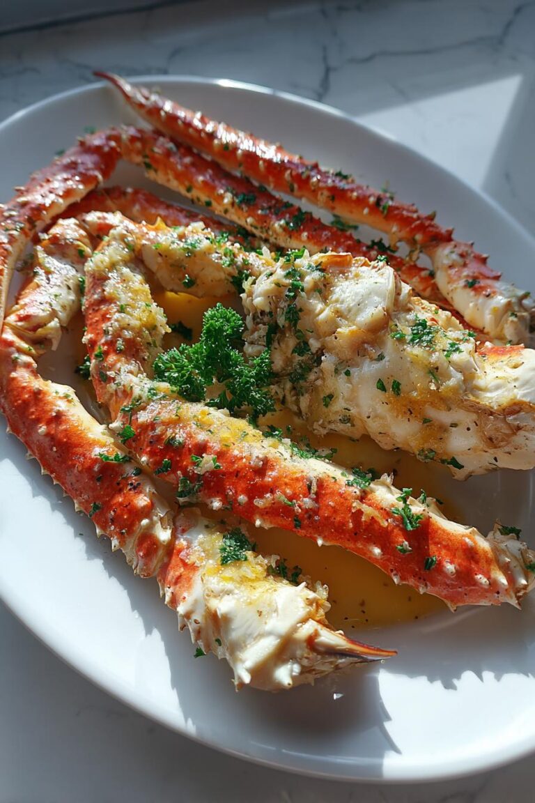 King Crab Legs Garlic Butter Recipe