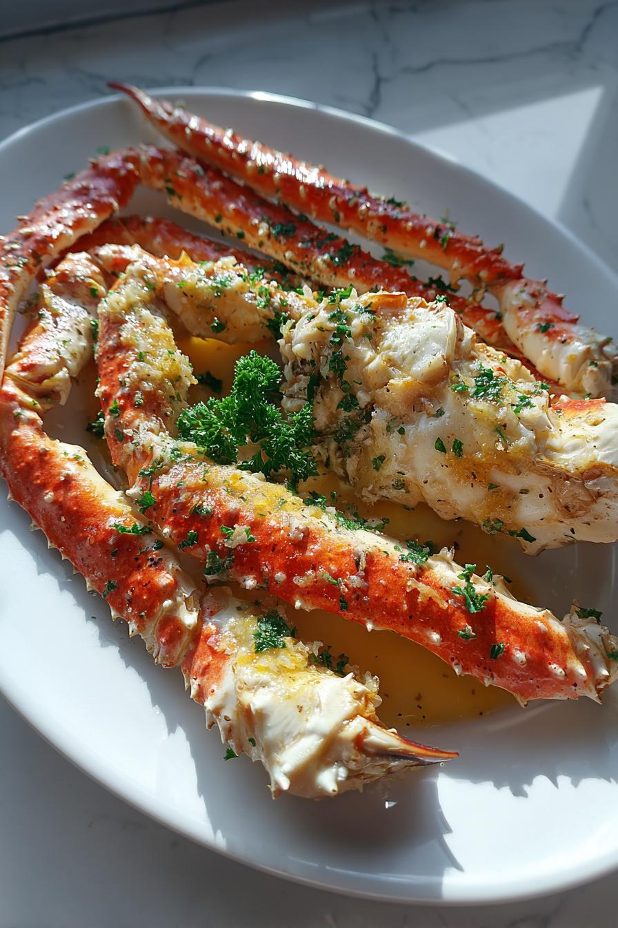 King Crab Legs Garlic Butter Recipe