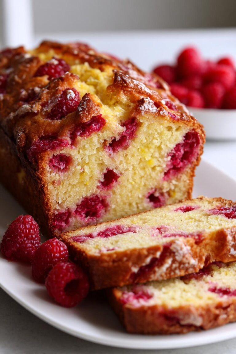 Lemon raspberry loaf