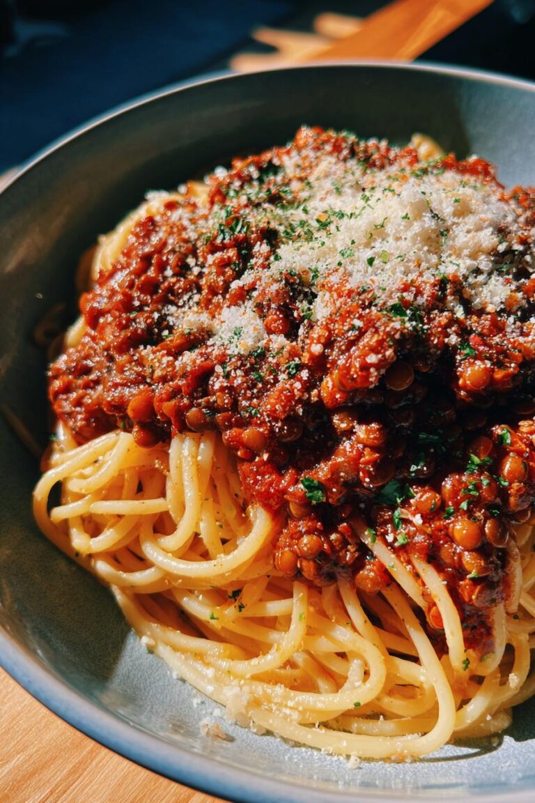 Lentil bolognese
