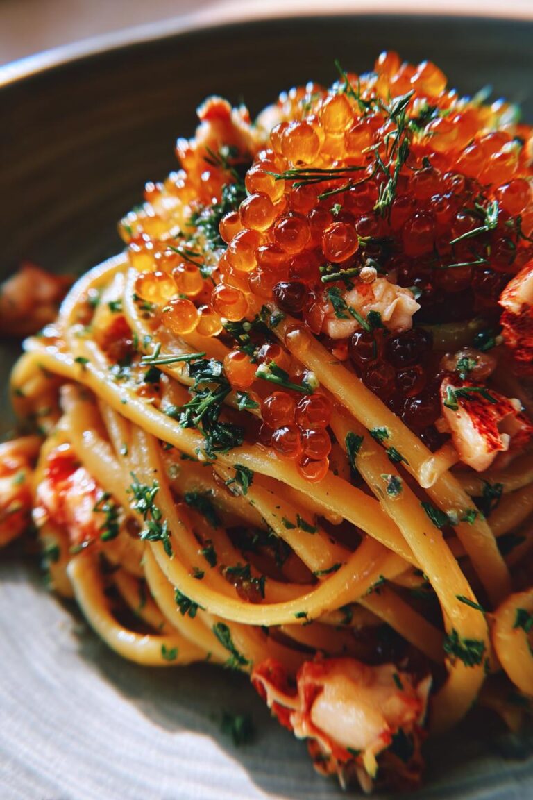 Lobster Pasta with Caviar