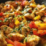 Low-calorie chicken skillet