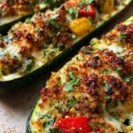 Low-carb zucchini boats