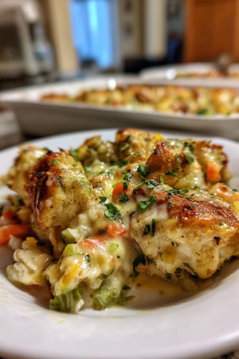 Low-fat chicken casserole