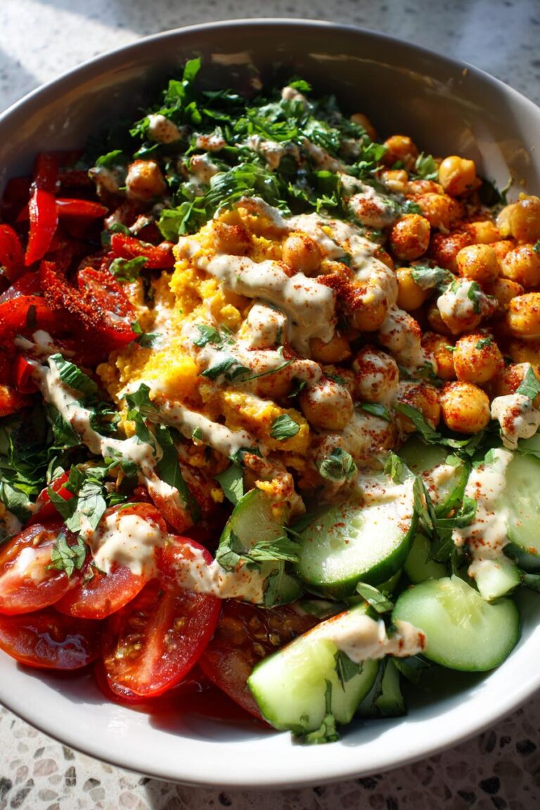 Mediterranean chickpea bowls