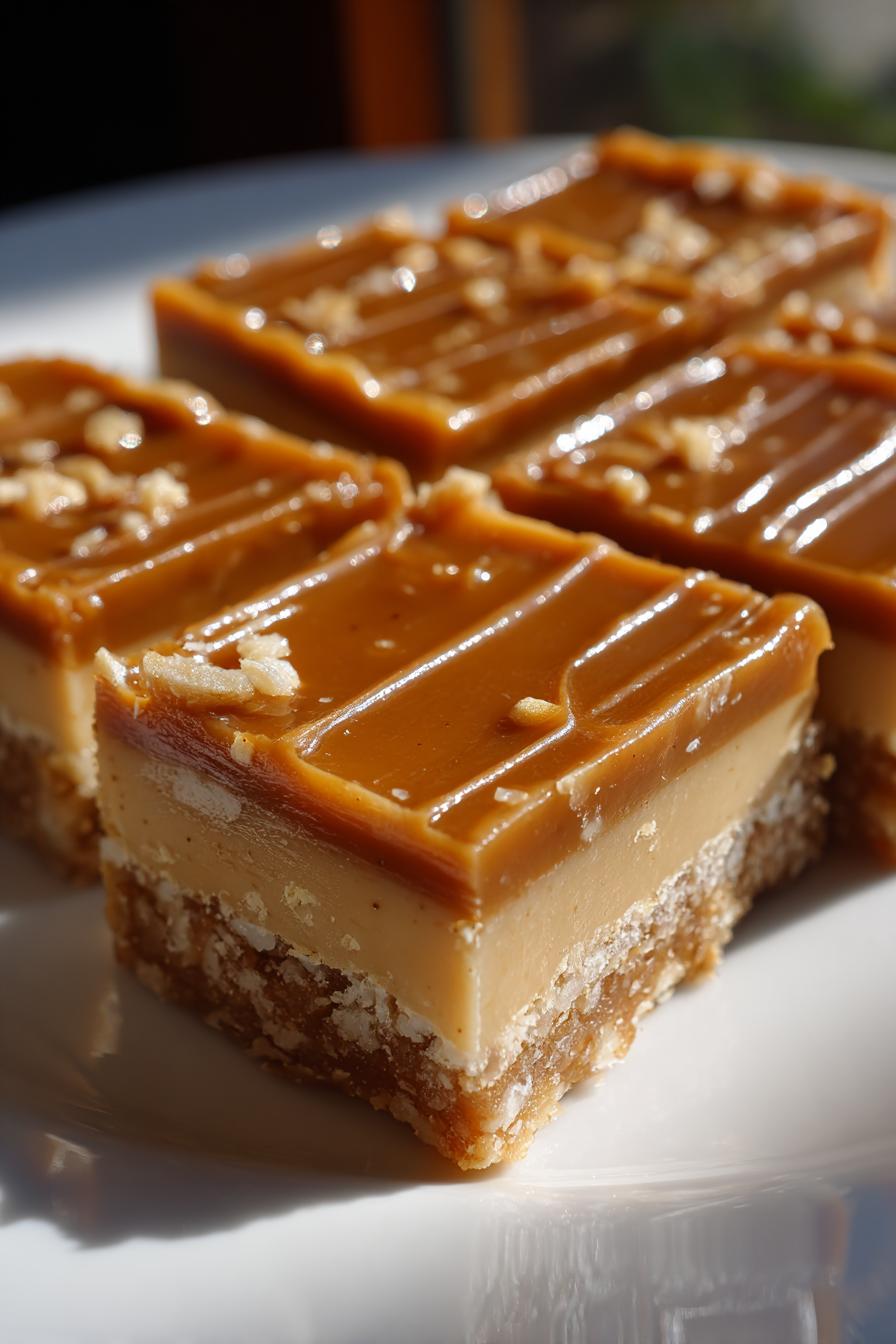 No-bake peanut butter bars