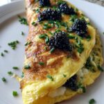Omelette with Caviar and Chives