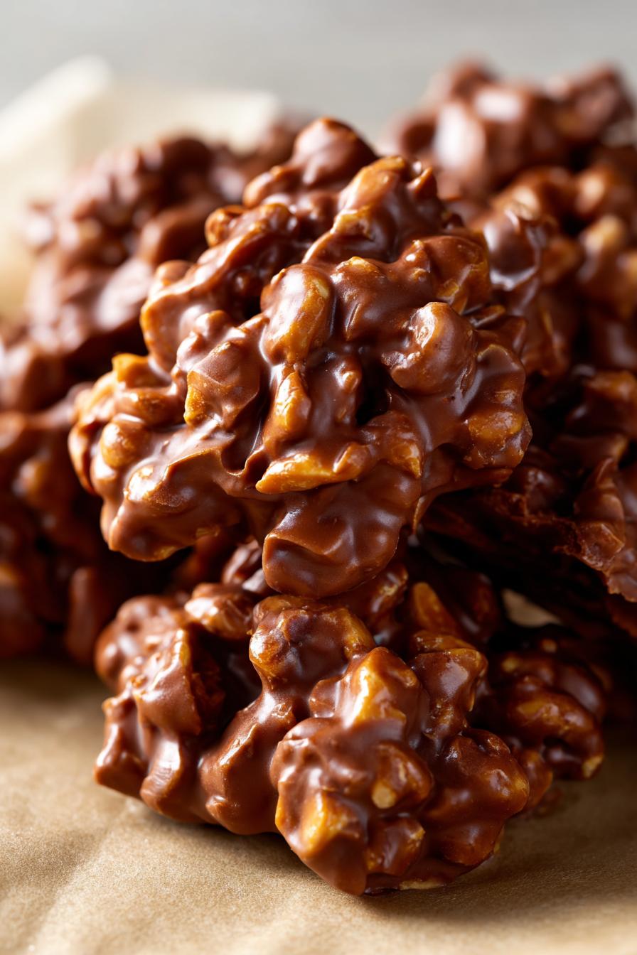 Peanut butter chocolate clusters