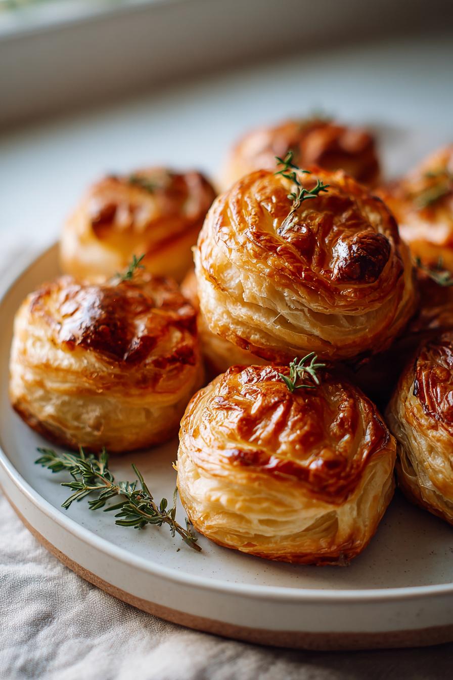Puff pastry appetizers Christmas
