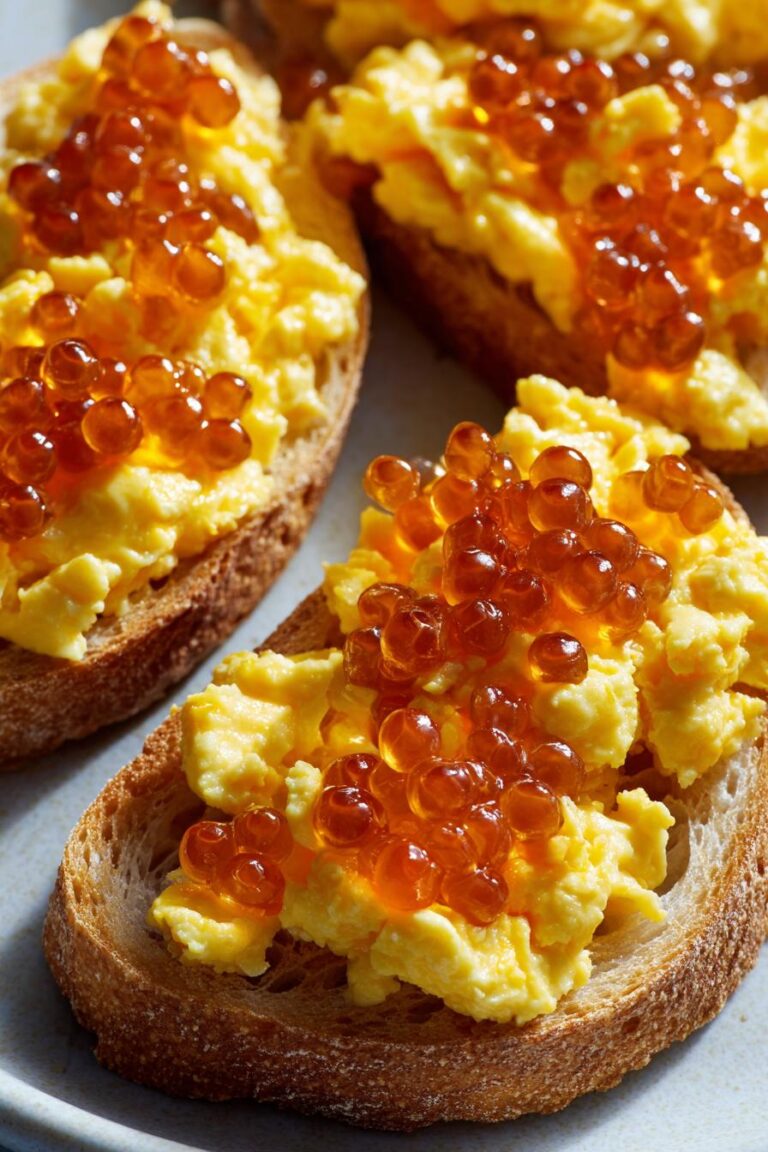 Scrambled Eggs with Caviar