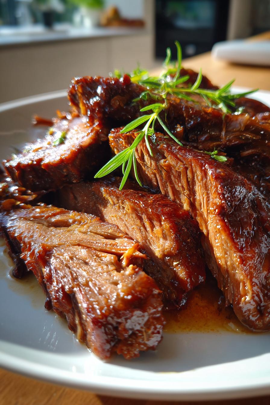 Slow cooker beef brisket