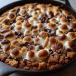 S’mores cookie skillet