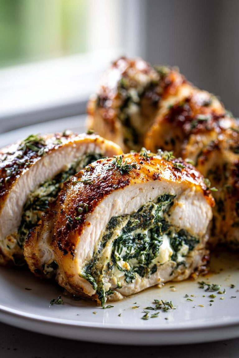 Spinach and Feta Stuffed Chicken