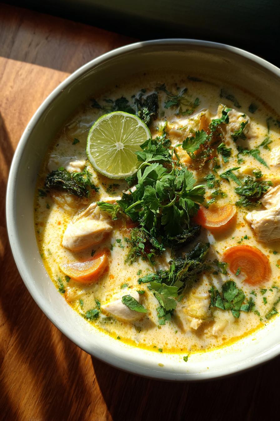 Thai Coconut Chicken Soup (Tom Kha Gai)
