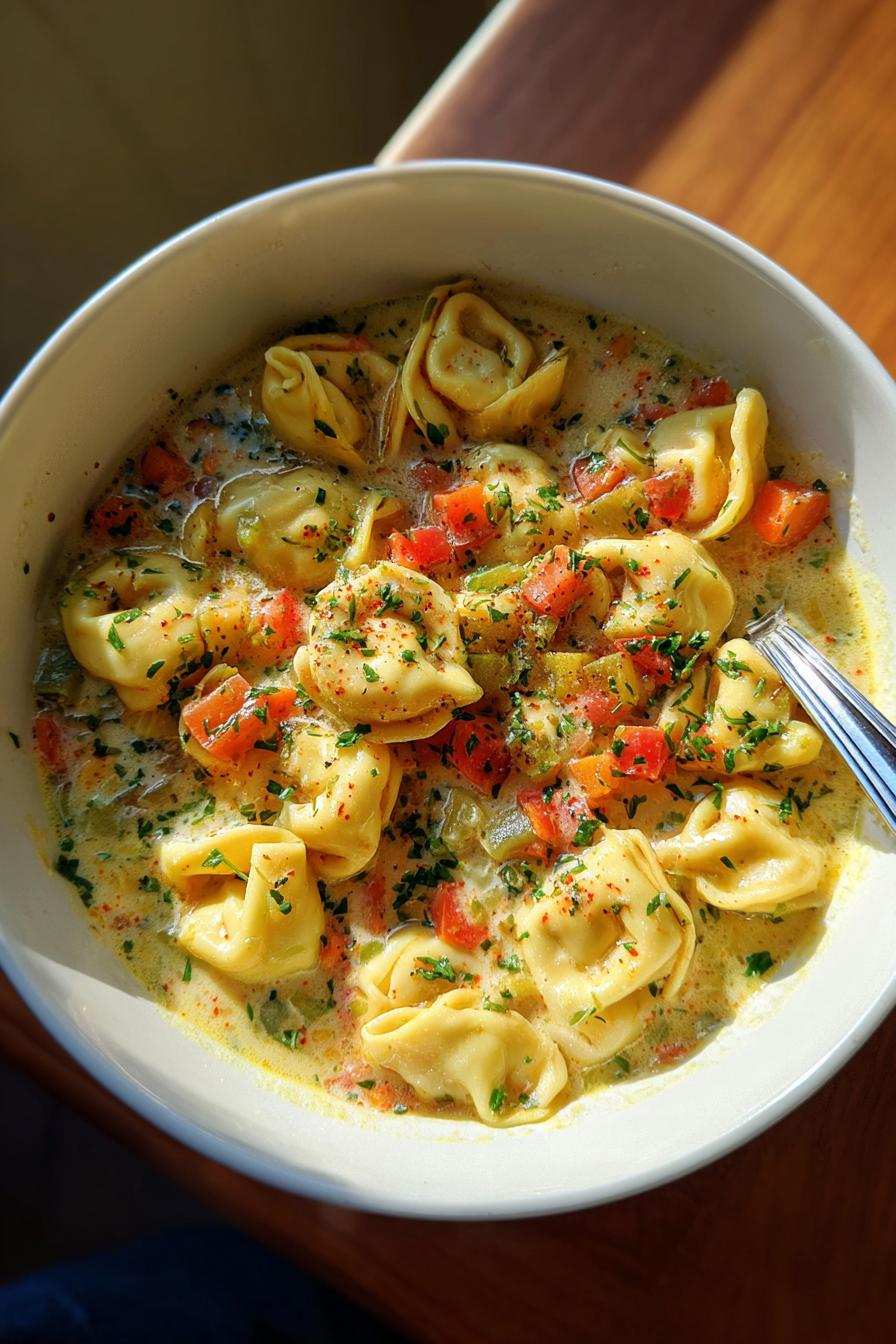 Tortellini Soup (Creamy or Tomato)