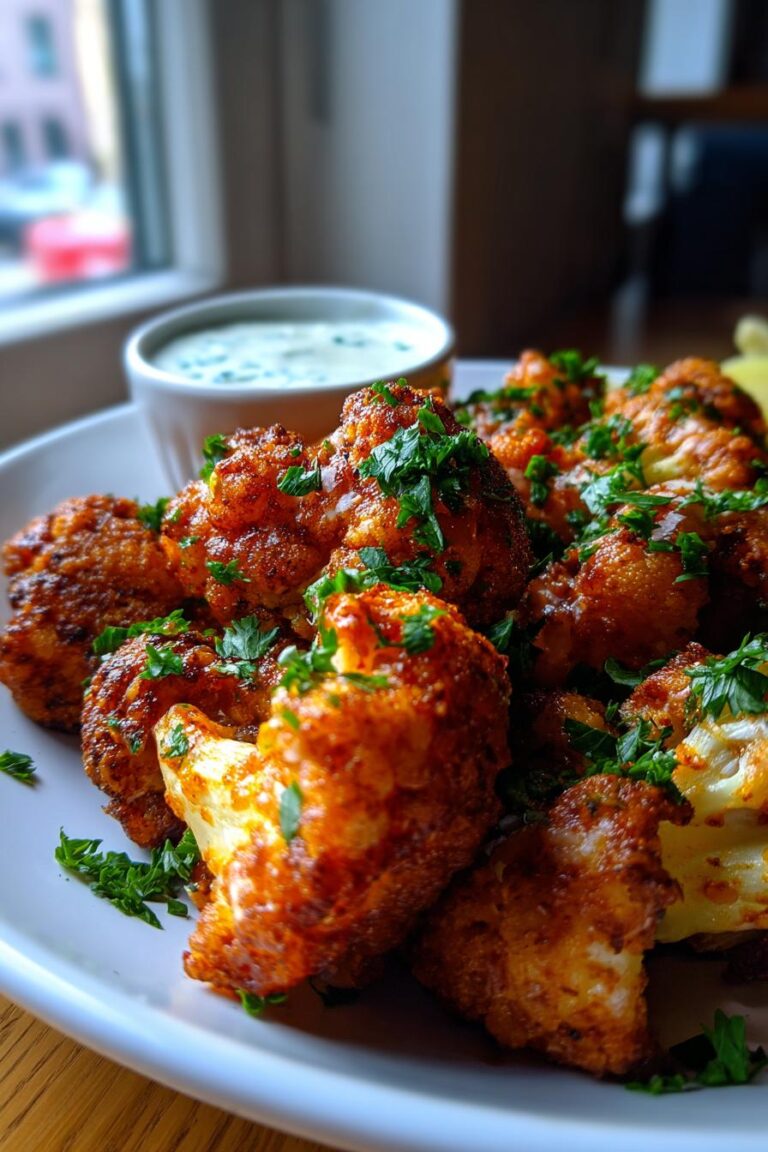 Vegan Cauliflower Buffalo Wings